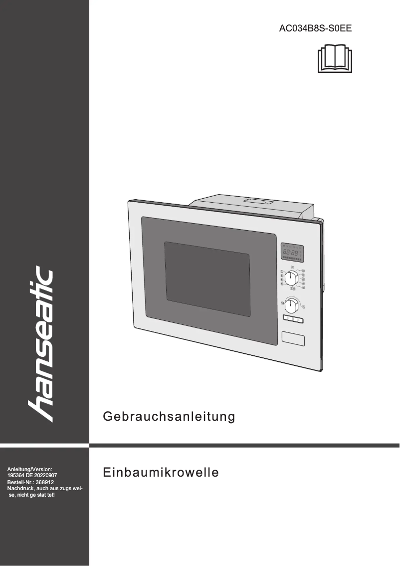 Imagen de la primera página del manual del dispositivo AC034B8S-S0EE