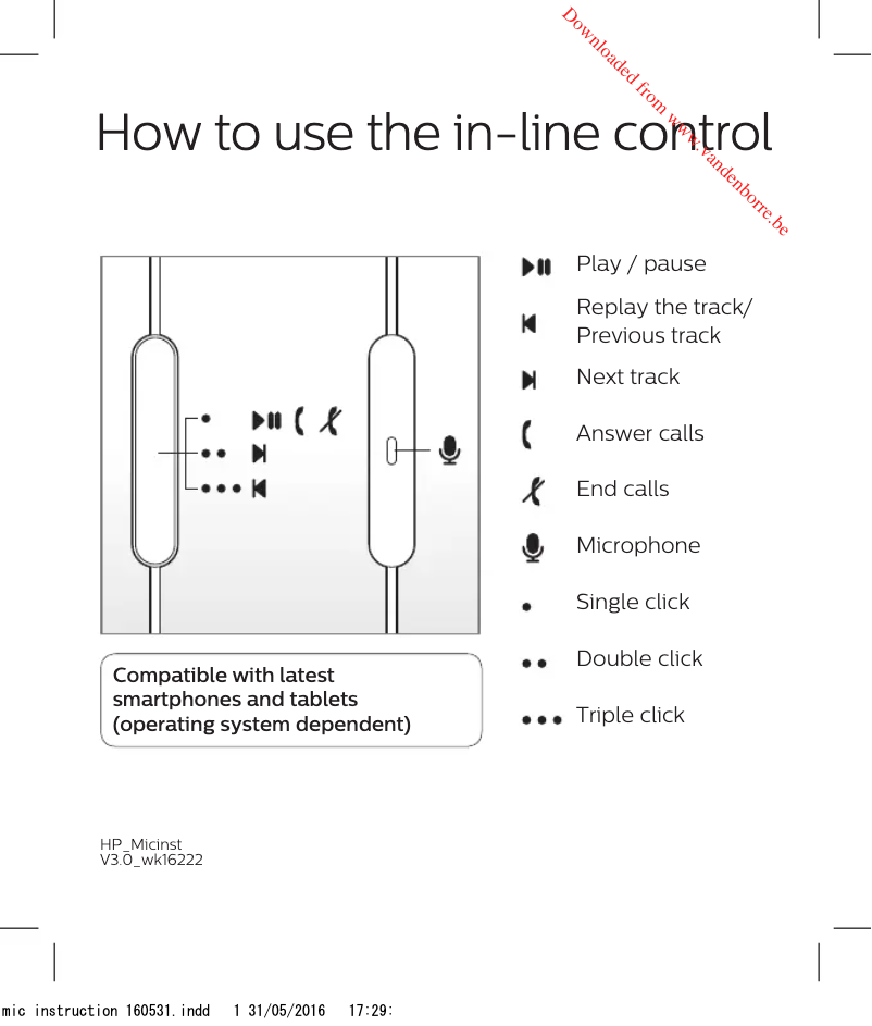First page image of the manual for SHL3075
