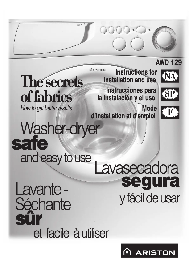 Page 1 de la notice Manuel utilisateur Ariston Thermo AWD129