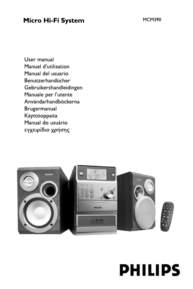 Page 1 de la notice Manuel utilisateur Philips MCM390