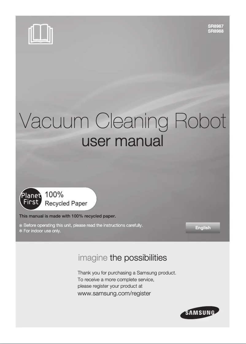 Image de la première page du manuel de l'appareil SR8987