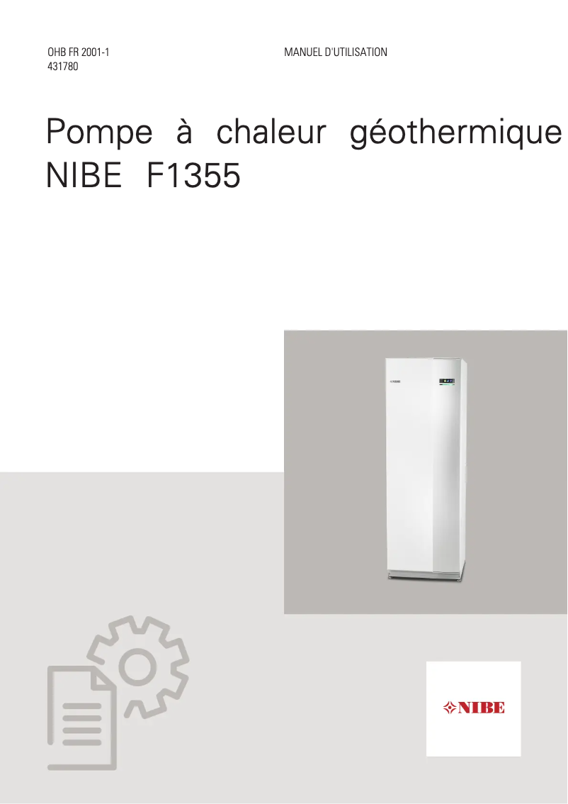 Página 1 del manual Guía de instalación Nibe F1355-43