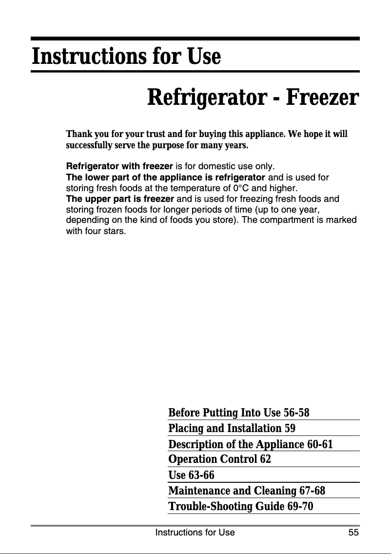 Page n°1 - Manuel utilisateur Smeg FI 227 A