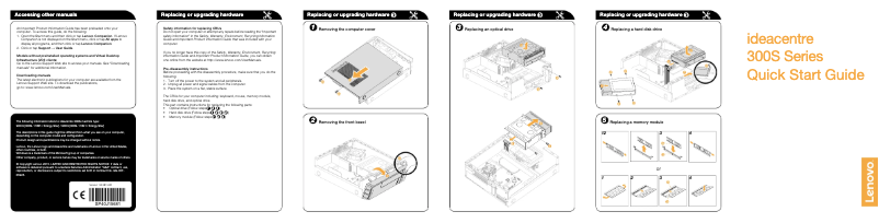 Page n°1 - Guide de démarrage rapide Lenovo IdeaPad 300S