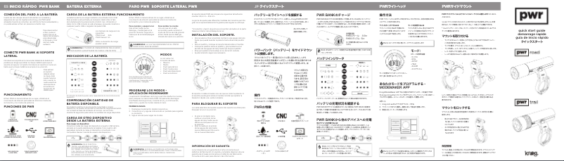 Page 1 de la notice Manuel utilisateur Knog PWR Trail 1100