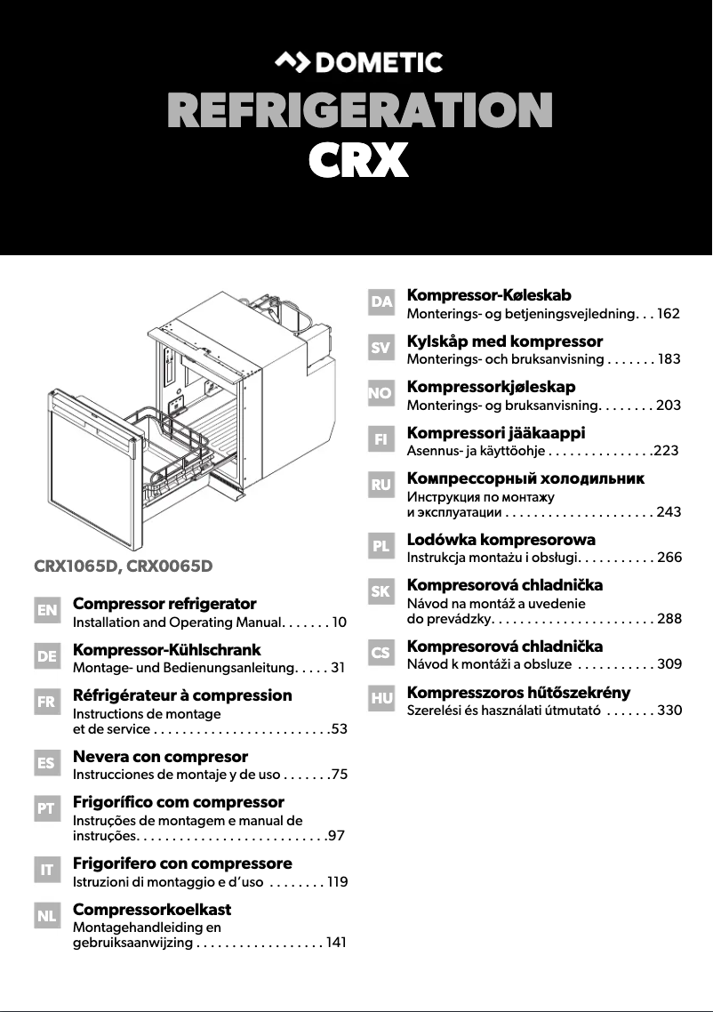 Imagen de la primera página del manual del dispositivo CoolMatic CRX 65D