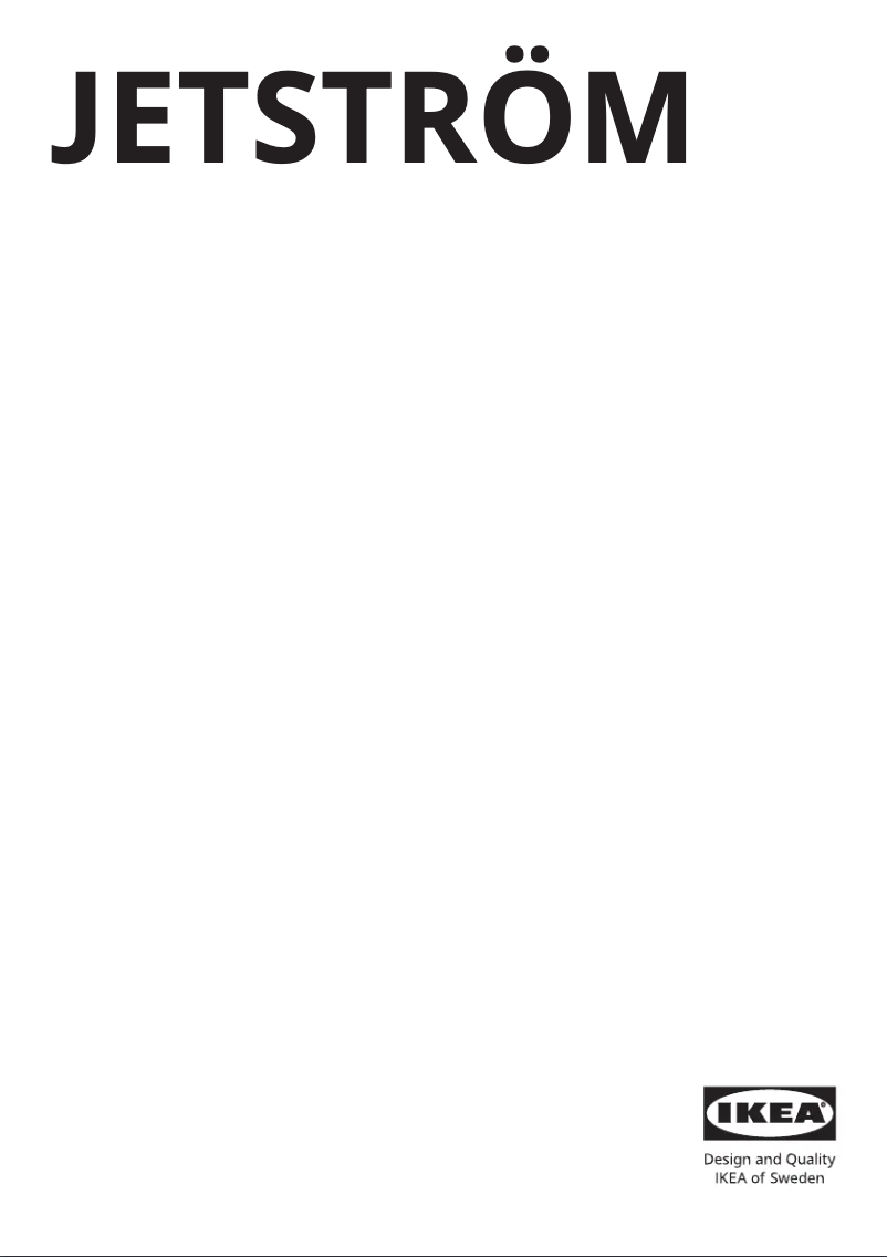Página 1 del manual Manual de usuario Ikea JETSTRÖM 205.639.04