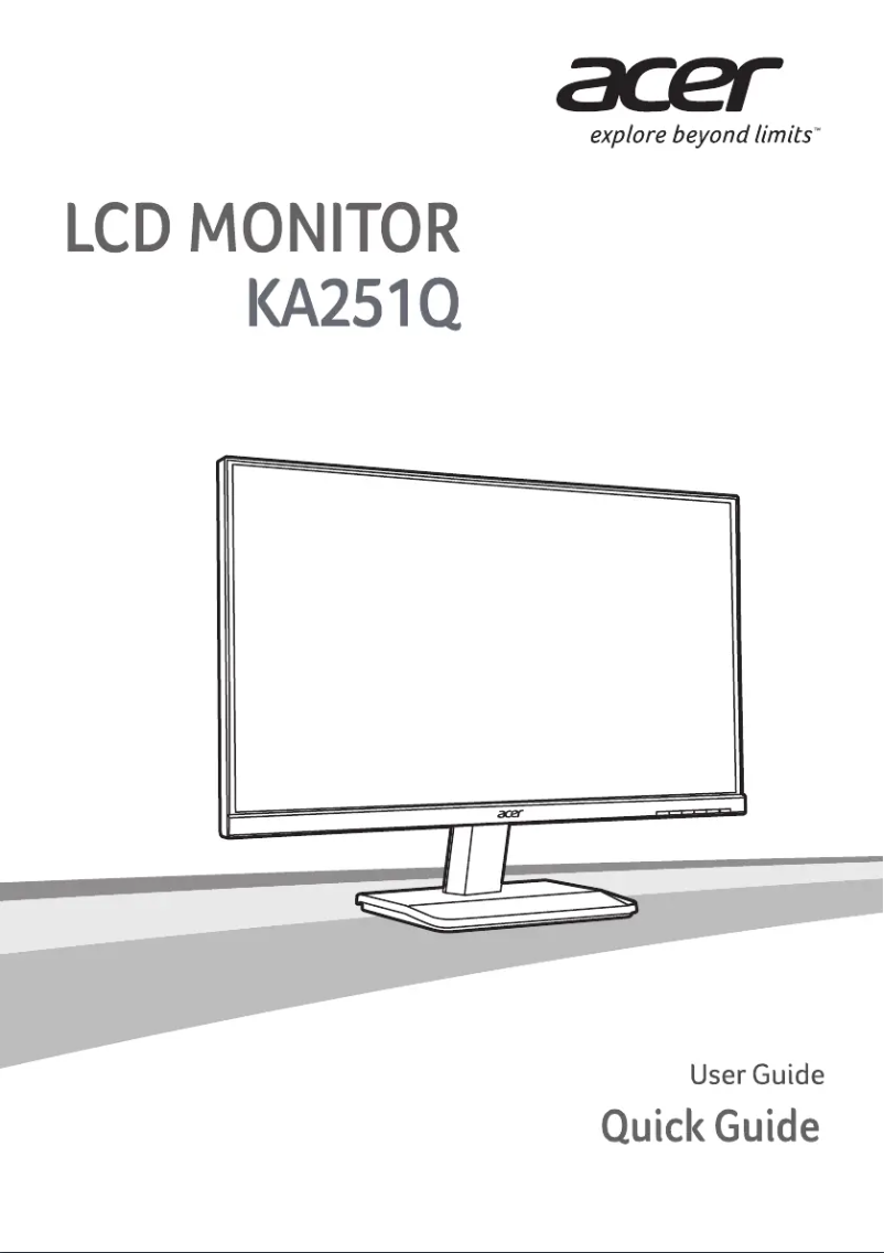 Page n°1 - Manuel utilisateur Acer KA251Q