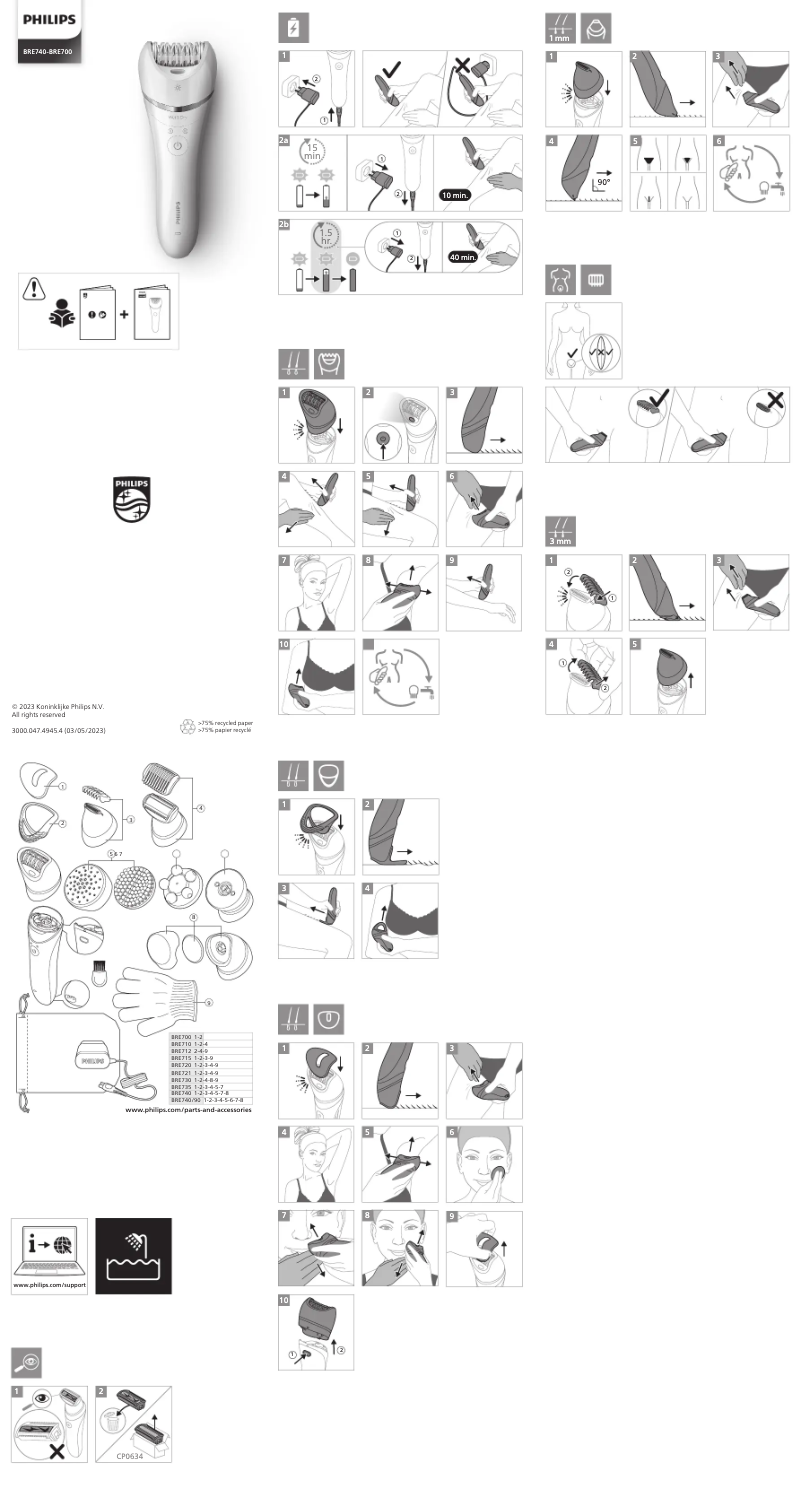 Page 1 de la notice Manuel utilisateur Philips Series 8000 BRE712