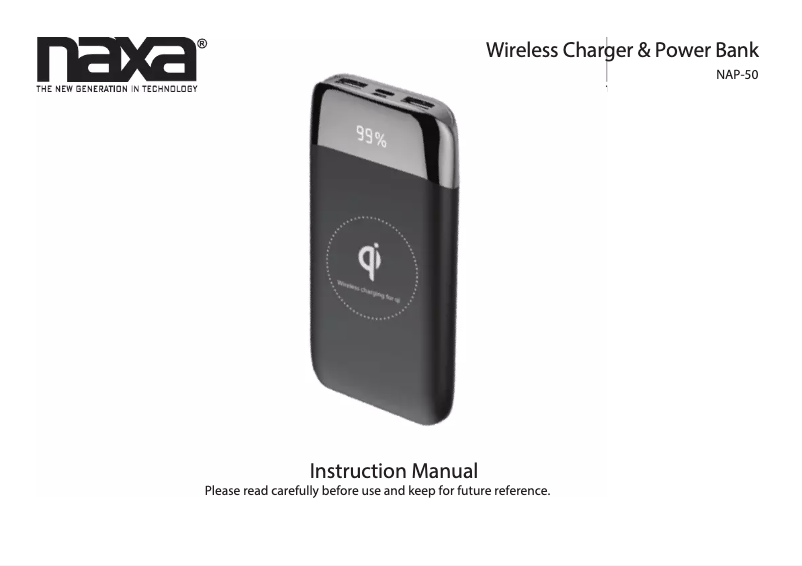 Page 1 de la notice Manuel utilisateur Naxa NAP-50