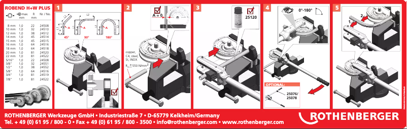 Page n°1 - Manuel utilisateur Rothenberger Robend H+W Plus
