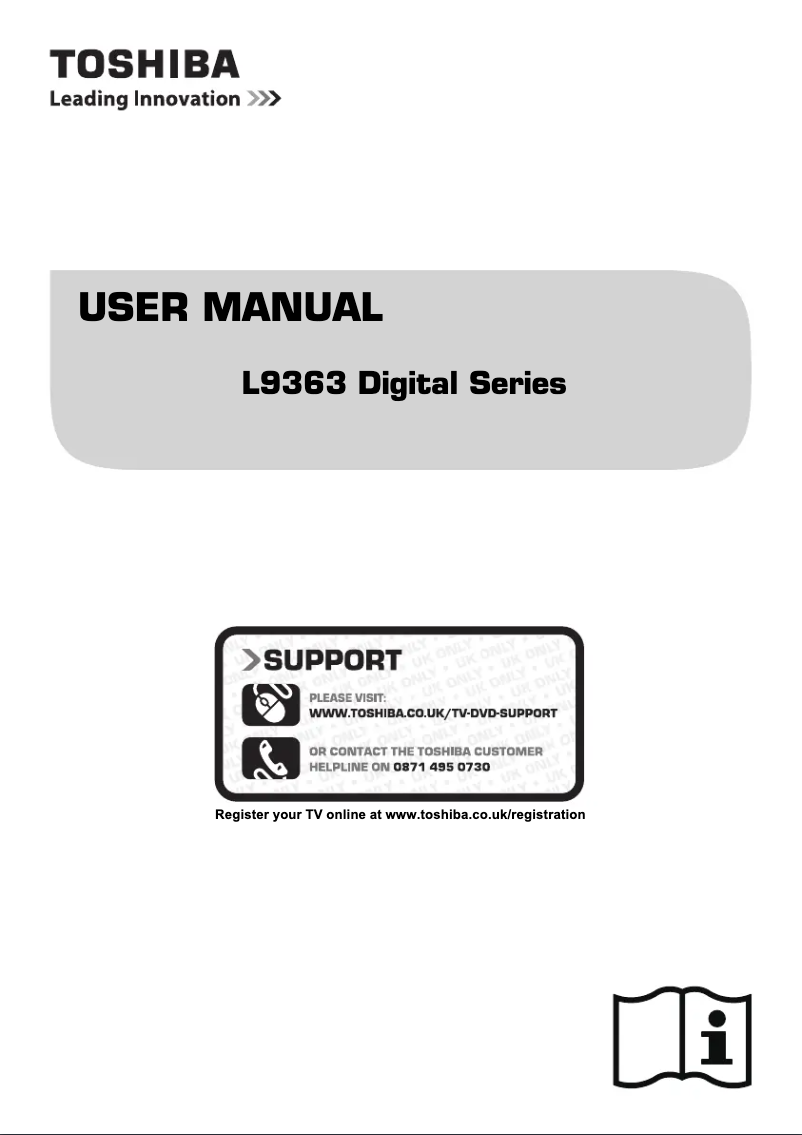 Page n°1 - Manuel utilisateur Toshiba 65L9363