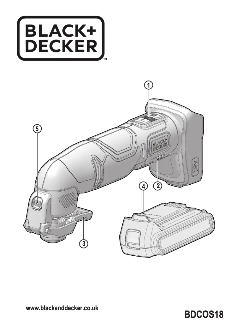 Page n°1 - Manuel utilisateur Black & Decker BDCOS18N