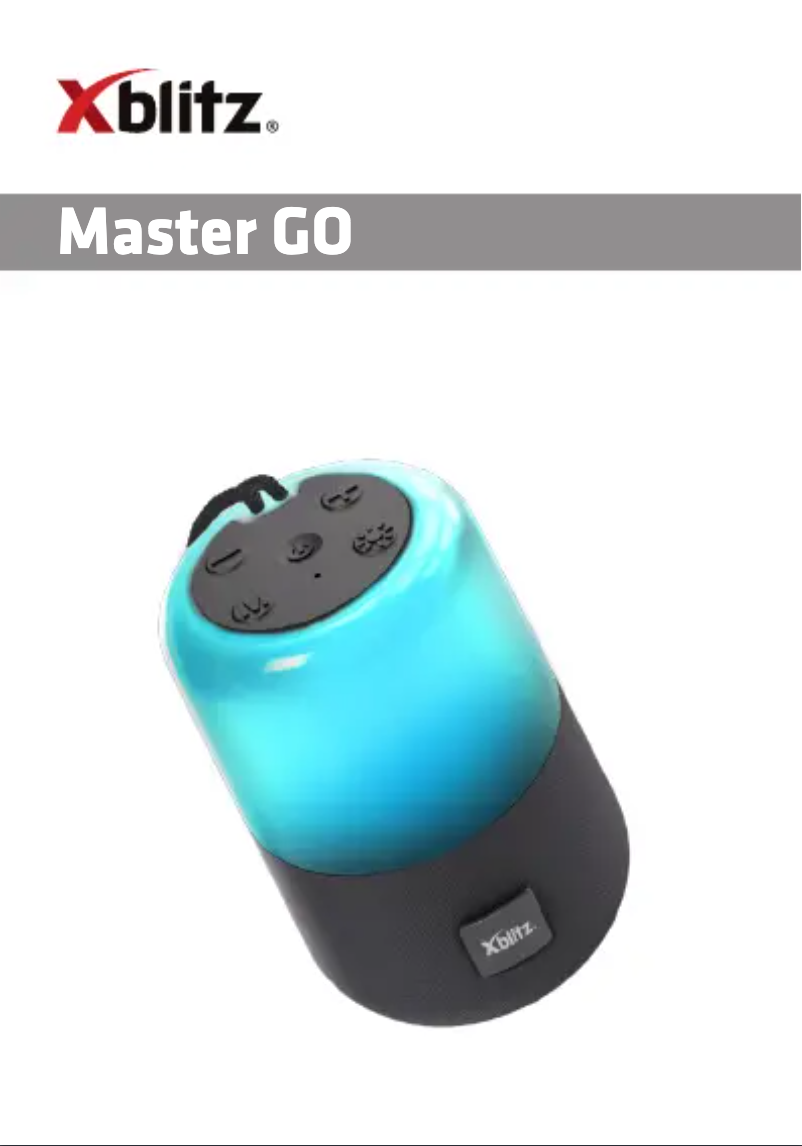 Page n°1 - Manuel utilisateur Xblitz Master Go