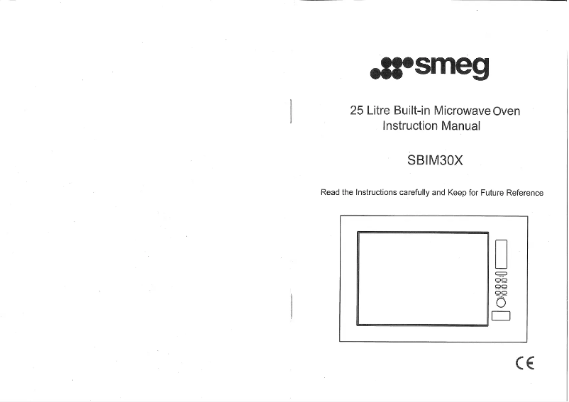 Page 1 de la notice Manuel utilisateur Smeg SBIM30X
