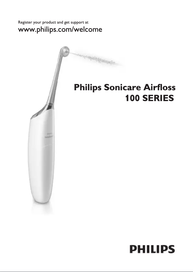 Page 1 de la notice Manuel utilisateur Philips Sonicare Airfloss 100 HX8111