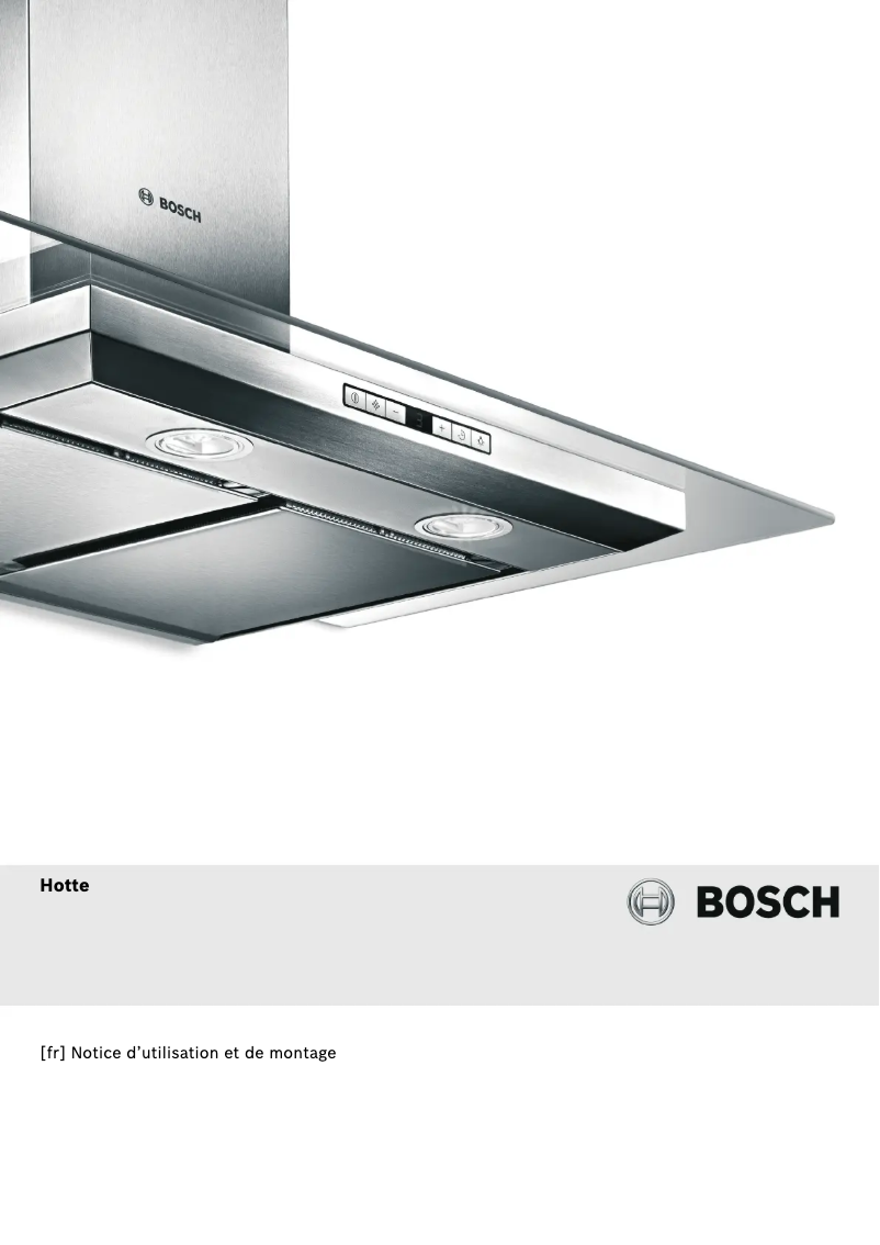 Page 1 de la notice Manuel utilisateur Bosch DWB09T855