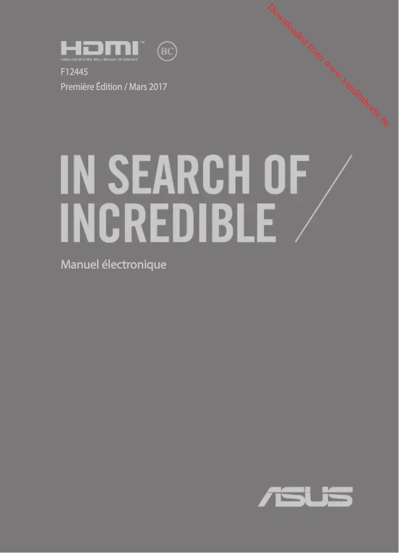 Image de la première page du manuel de l'appareil VivoBook 15
