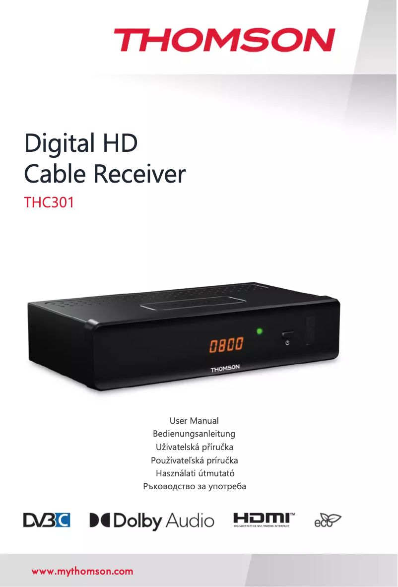 Page n°1 - Manuel utilisateur Thomson THC301