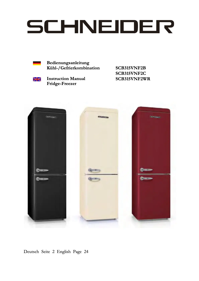 Page 1 de la notice Manuel utilisateur Schneider SCB 315 VNF2