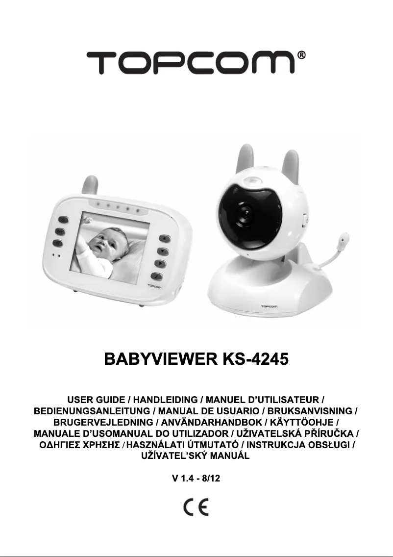 Page 1 de la notice Manuel utilisateur Topcom Babyviewer KS-4245
