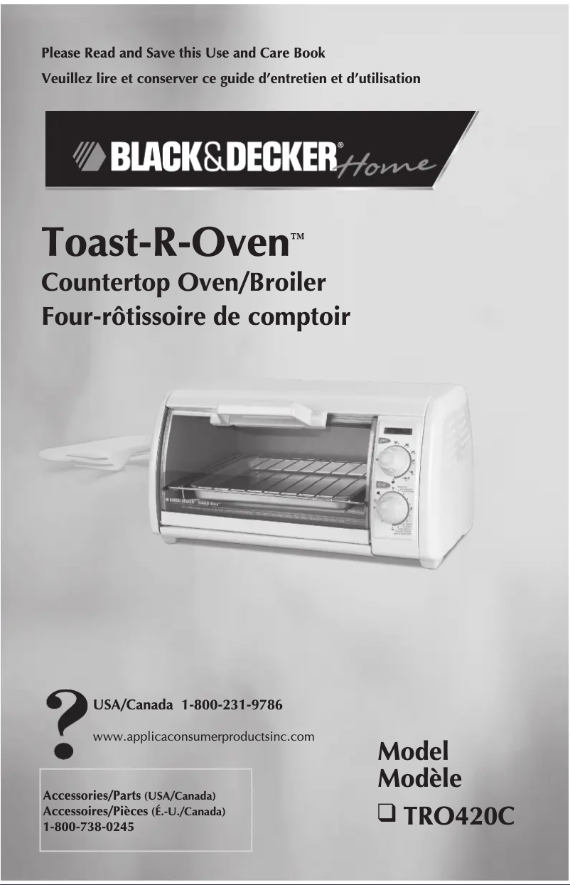 Page n°1 - Manuel utilisateur Black & Decker TRO420C