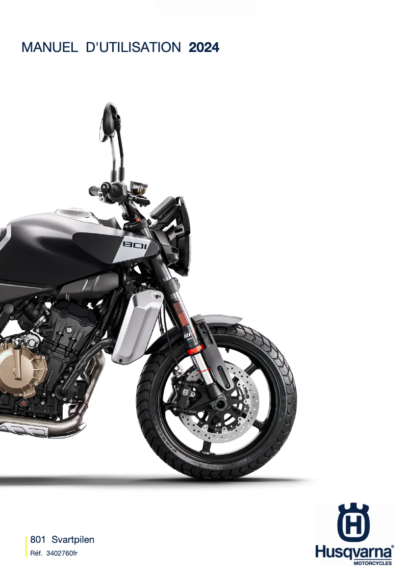 Página 1 del manual Manual de usuario Husqvarna 801 Svartpilen (2024)