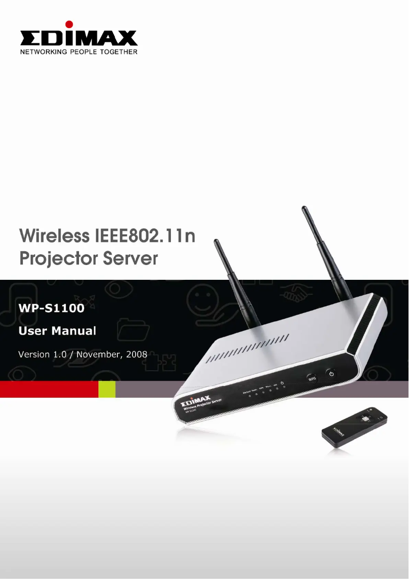 Imagen de la primera página del manual del dispositivo WP-S1100