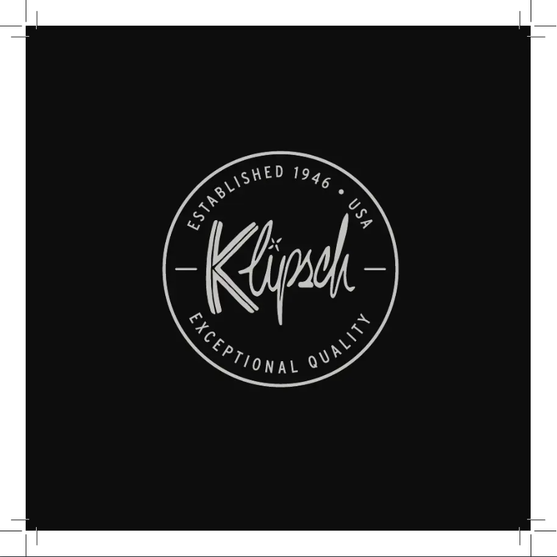 Page n°1 - Manuel utilisateur Klipsch GIG XXL