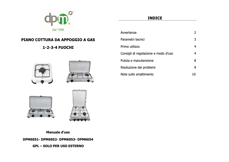 Image de la première page du manuel de l'appareil IGNIS4