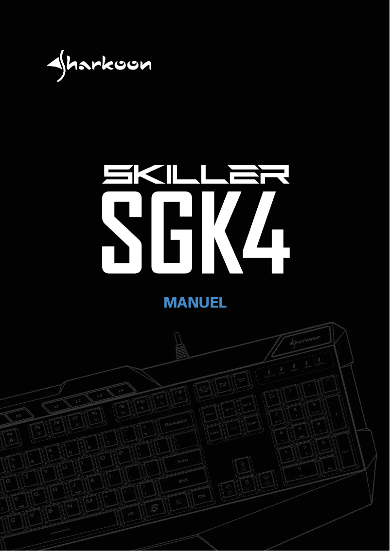 Página 1 del manual Manual de usuario Sharkoon Skiller SGK4