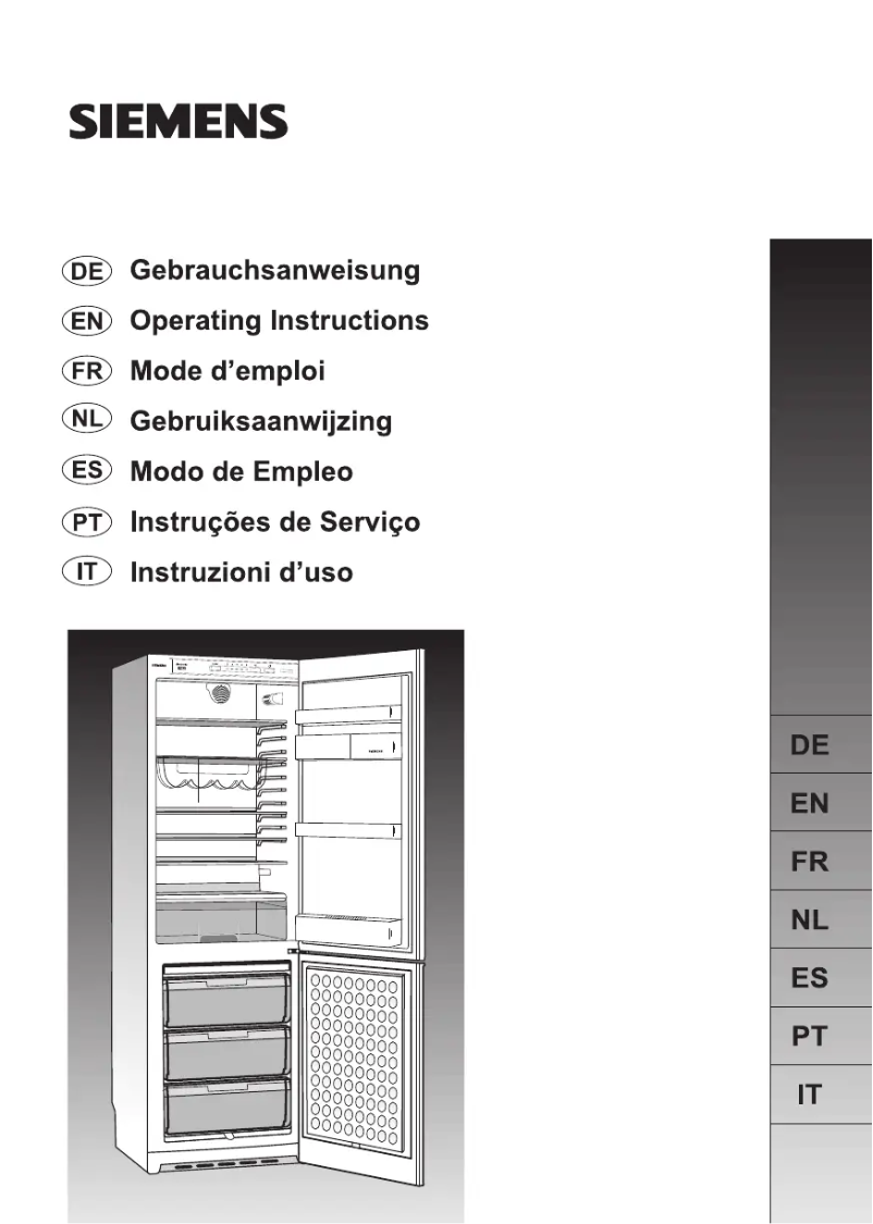 Page n°1 - Manuel utilisateur Siemens KG33VX96