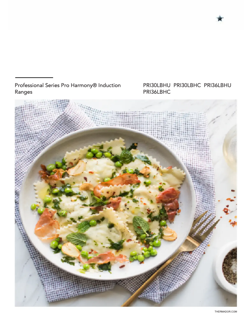 Page n°1 - Manuel utilisateur Thermador PRI30LBHU