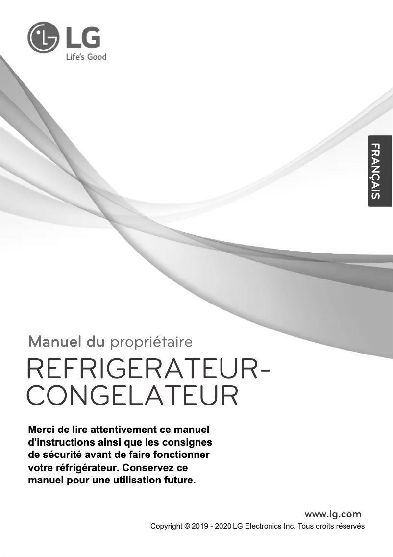 Page n°1 - Manuel utilisateur LG GT5525WH