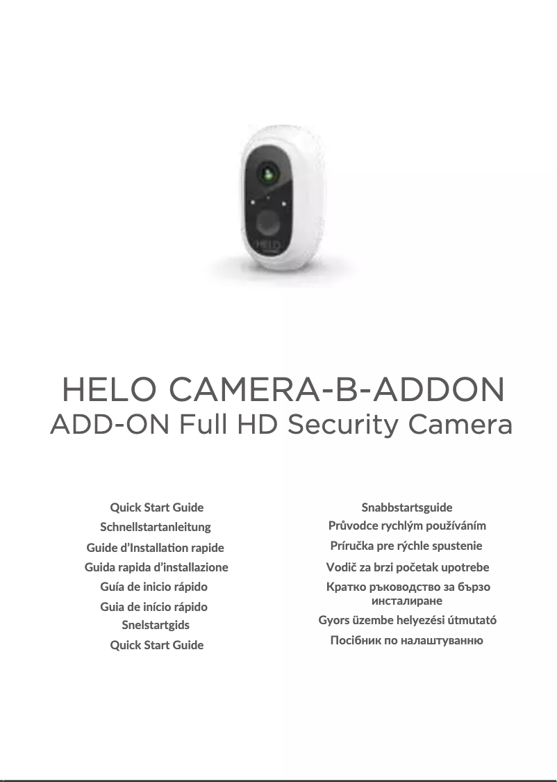 Page 1 de la notice Manuel utilisateur Strong CAMERA-B-ADDON