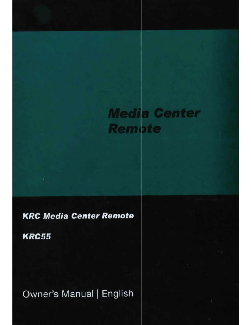 Image de la première page du manuel de l'appareil KRC55