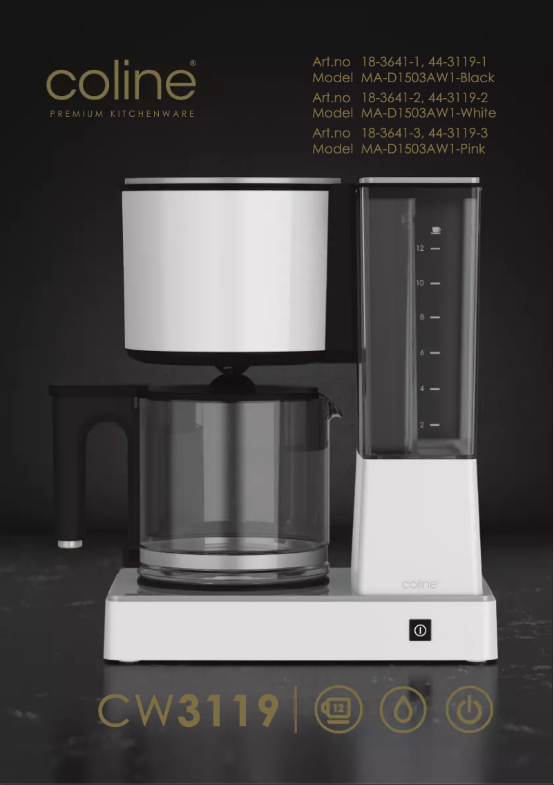 Page 1 de la notice Manuel utilisateur Coline CW3119