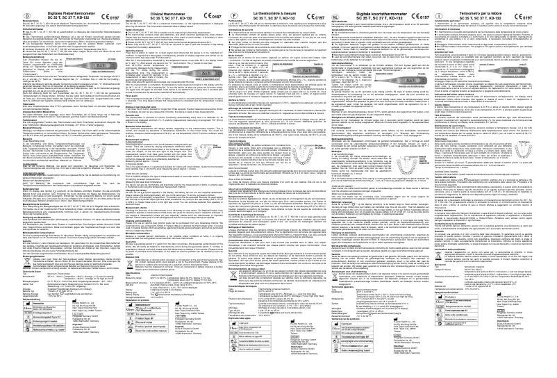 Image de la première page du manuel de l'appareil SC 37 T