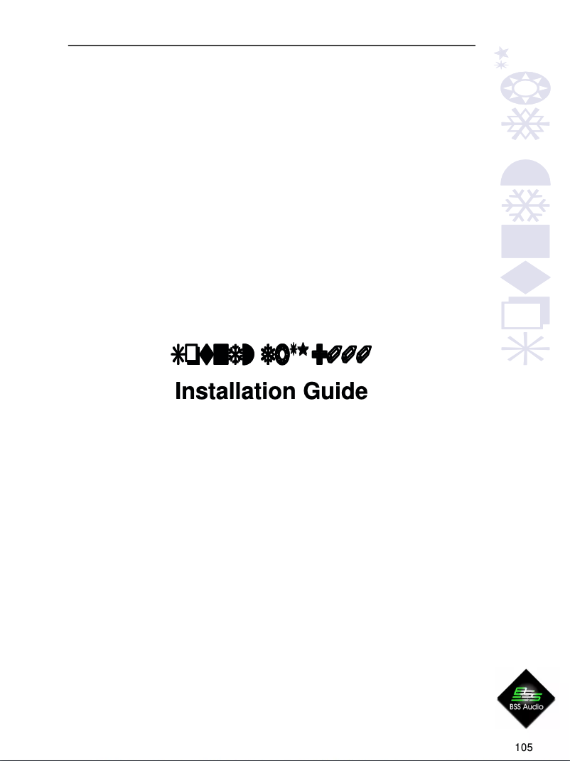 Page n°1 - Manuel utilisateur BSS Audio Soundweb 9000