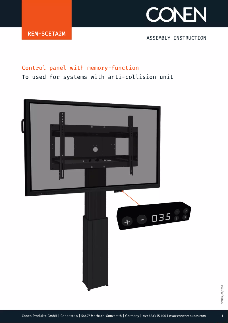 Image de la première page du manuel de l'appareil REM-SCETA2M