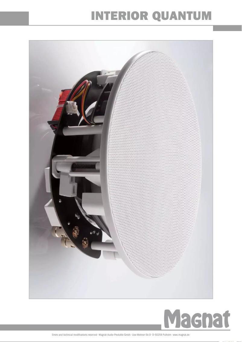 Page 1 de la notice Fiche technique Magnat Interior ICQ 82