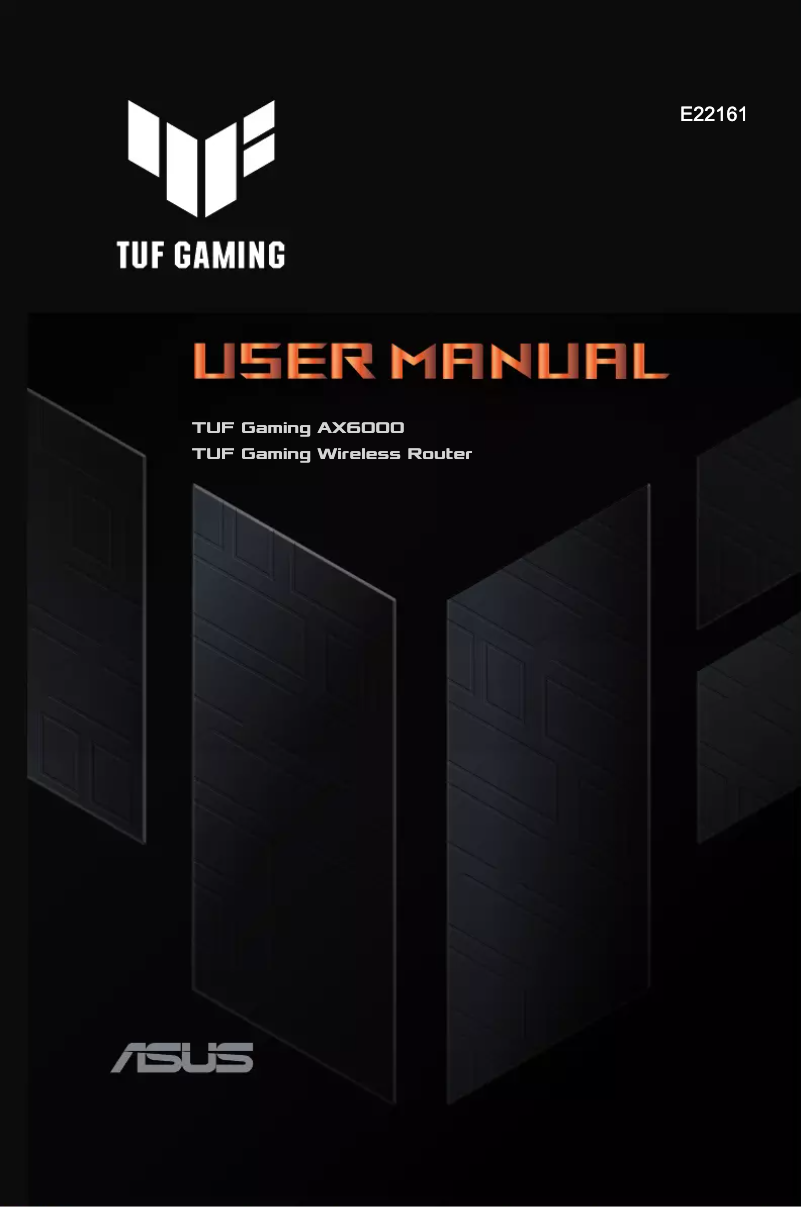 Page n°1 - Manuel utilisateur Asus TUF Gaming TUF-AX6000