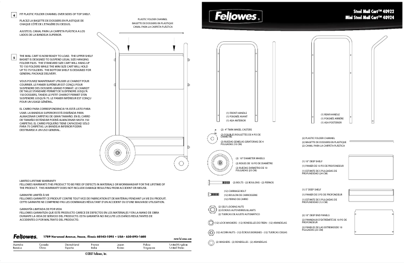 Image de la première page du manuel de l'appareil 40922