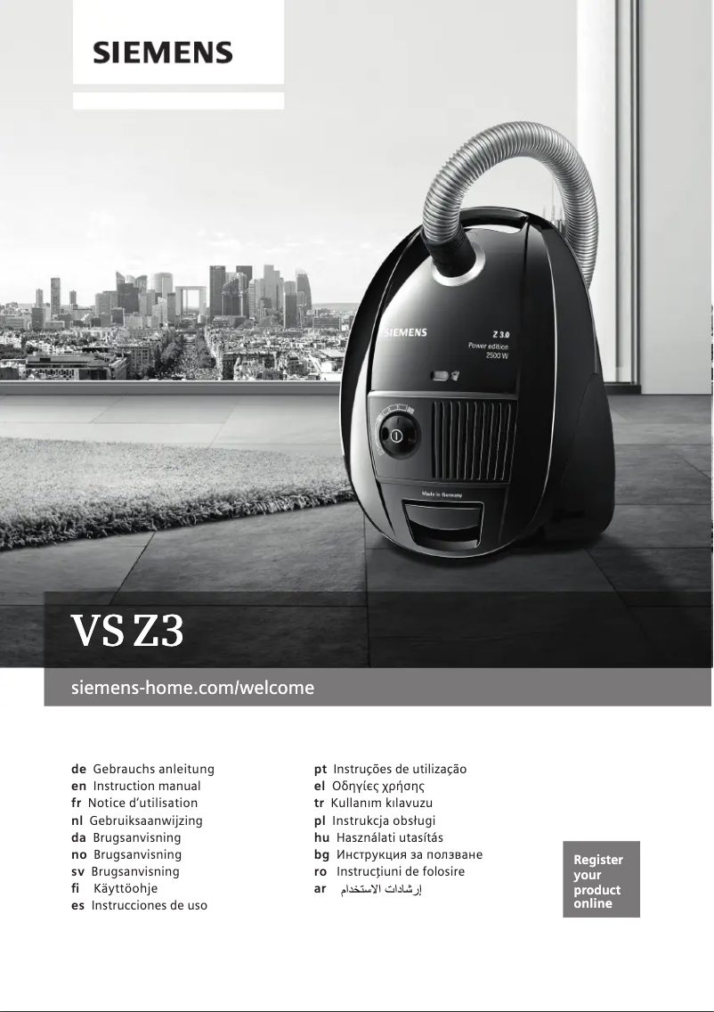 Image de la première page du manuel de l'appareil VSZ3A222