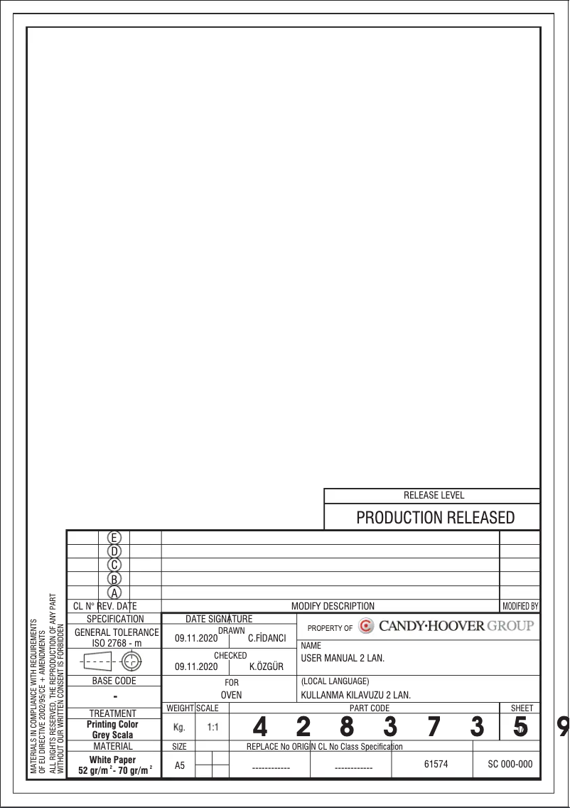 Page n°1 - Mode d'emploi Hoover HOC3U3148IN