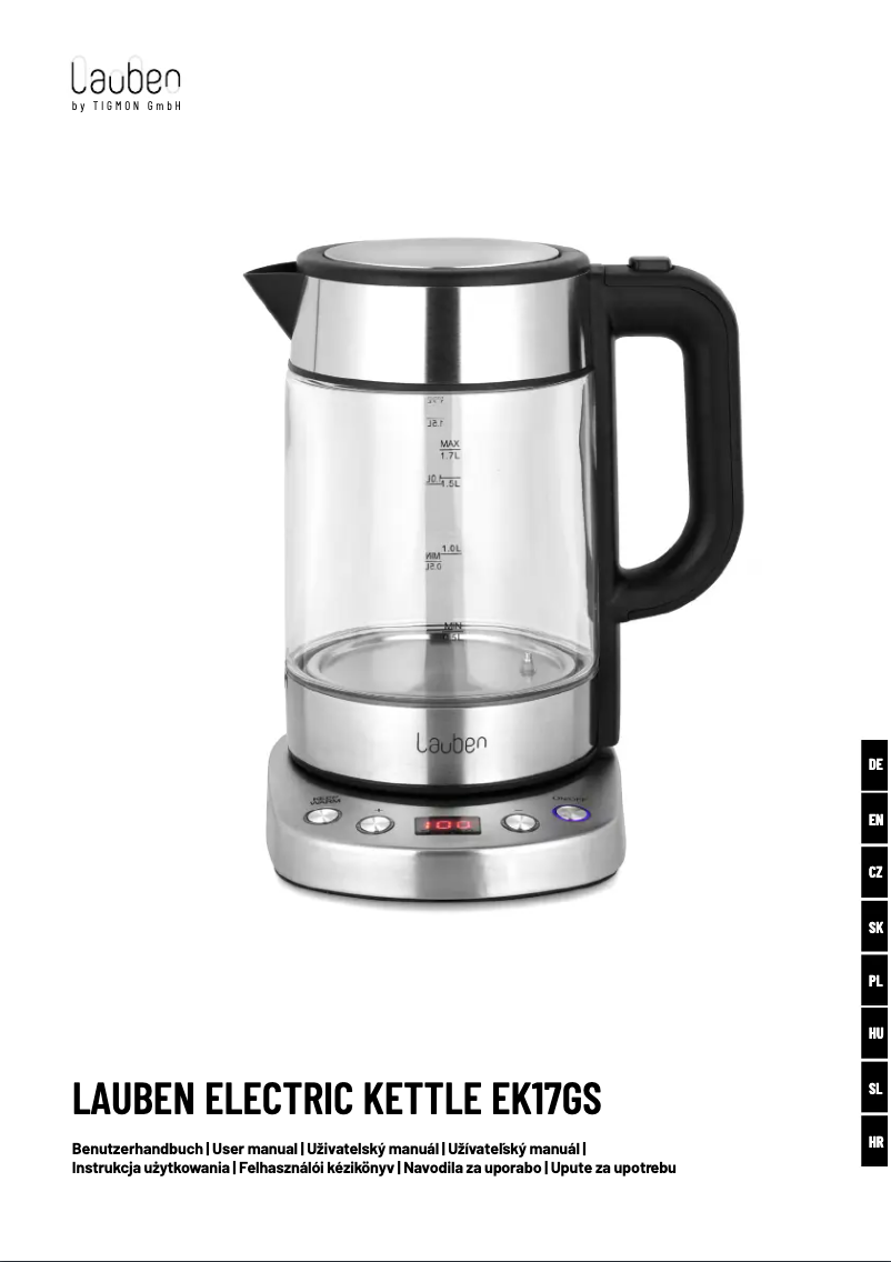 Image de la première page du manuel de l'appareil EK17GS