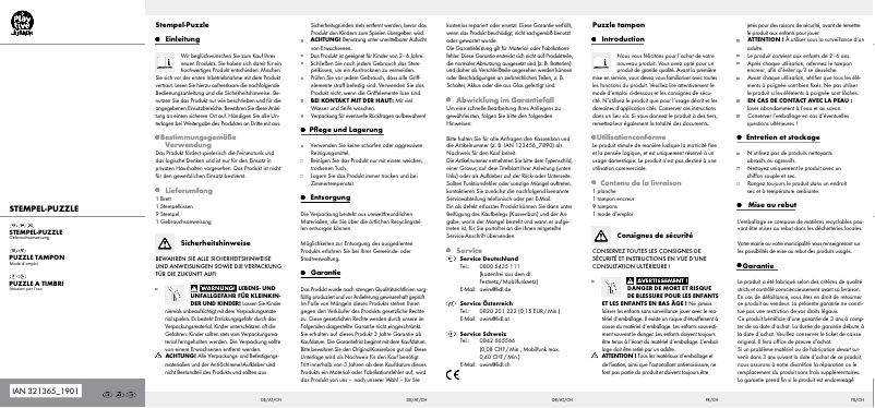 Page 1 de la notice Manuel utilisateur Playtive HG05102