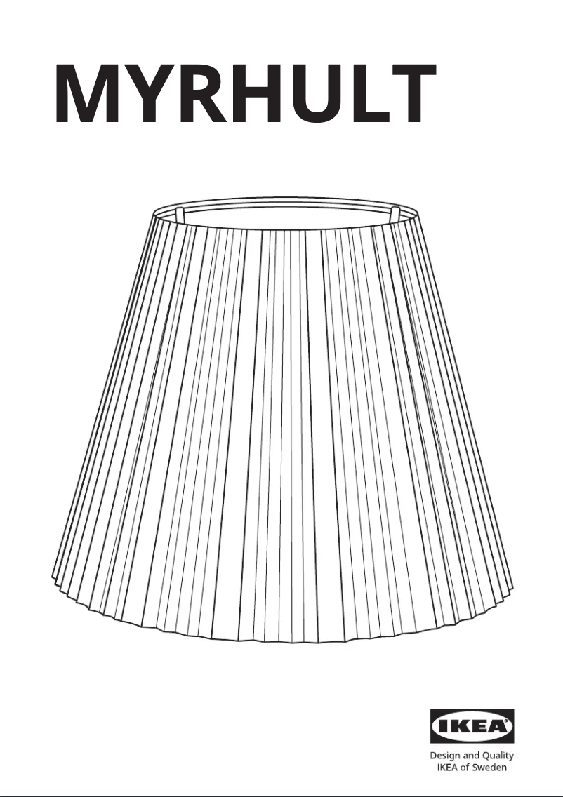 Page 1 de la notice Manuel utilisateur Ikea MYRHULT 604.054.51