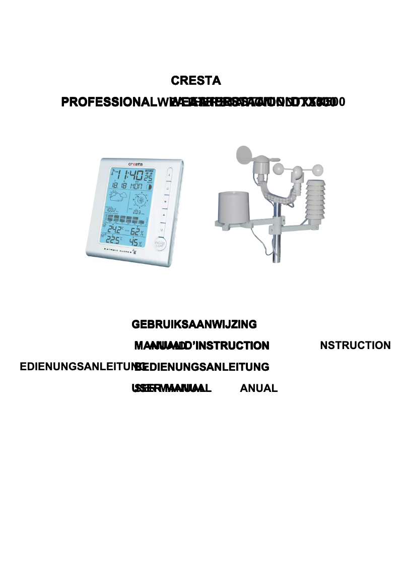 Página 1 del manual Manual de usuario Cresta DTX500