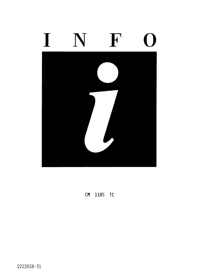 Page n°1 - Manuel utilisateur Marijnen CM 1185 TC